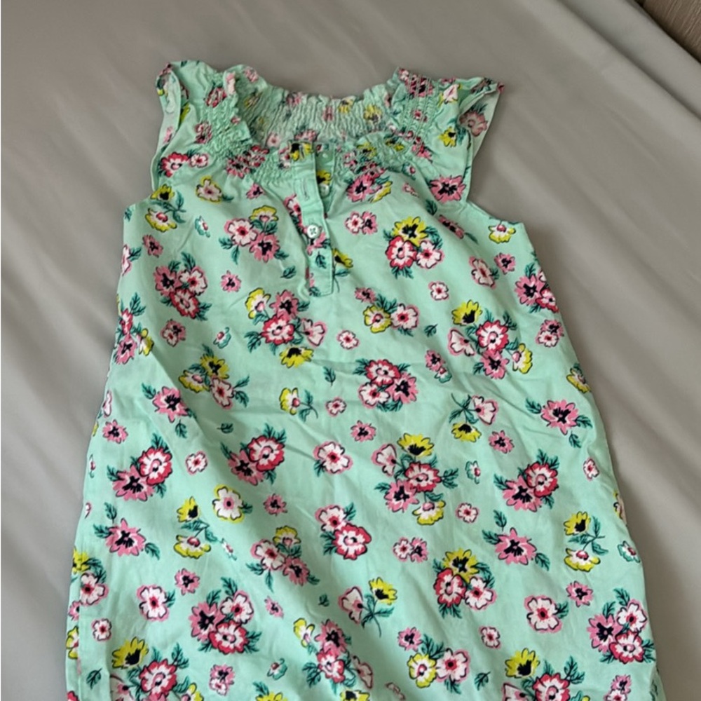 Infant Floral Sleeveless Romper